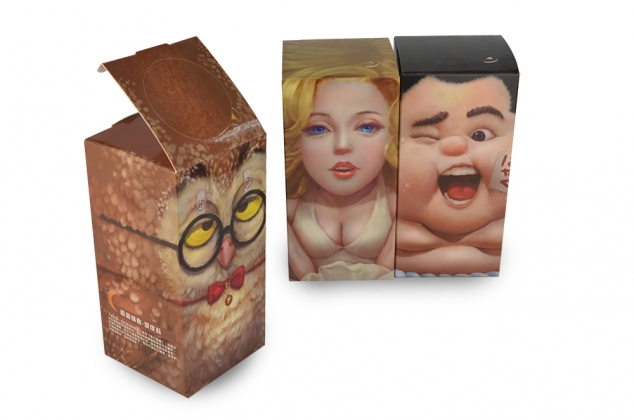 Fashion design with glossy lamination - mushroom packaging boxes